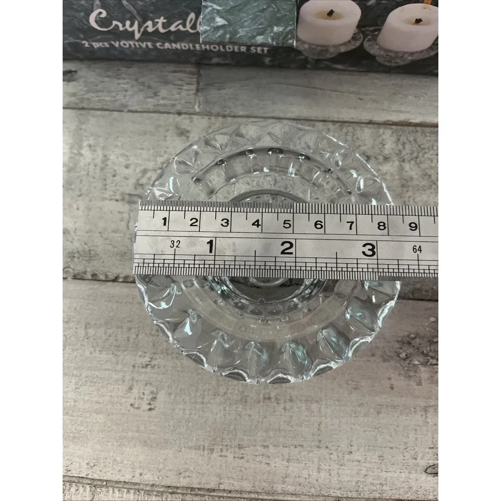 Crystallite Crystal Glass 3-in-1 Candleholder Set‎ - Open Box